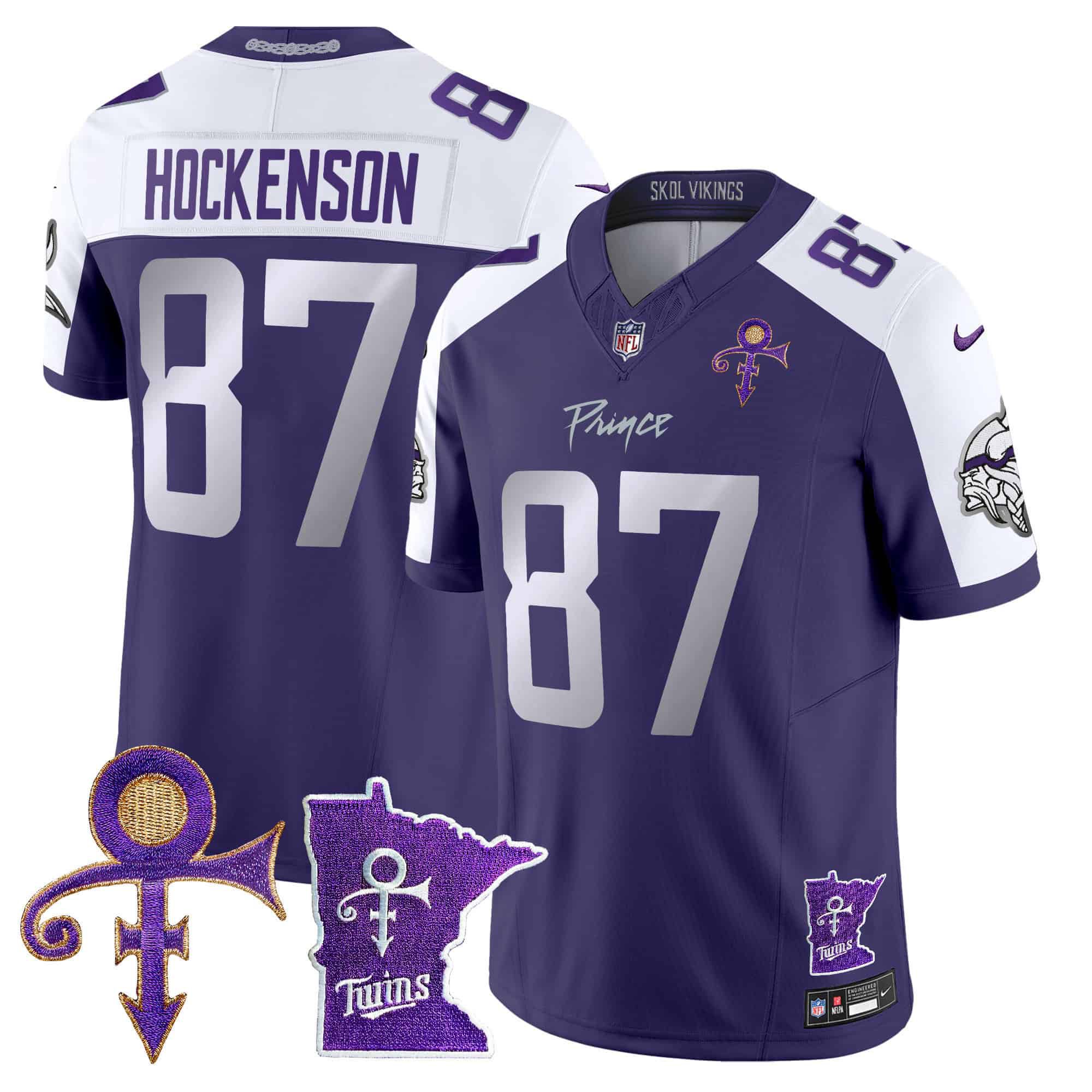 Men Minnesota Vikings #87 Hockenson Purple 2024 Nike Prince Vapor Limited NFL Jersey->indianapolis colts->NFL Jersey
